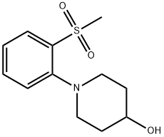 1-[2-(METHYLSULFONYL)PHENYL]PIPERIDIN-4-OL 结构式