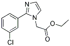 [2-(3-CHLORO-PHENYL)-IMIDAZOL-1-YL]-ACETIC ACID ETHYL ESTER 结构式