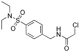 2-CHLORO-N-[4-[(DIETHYLAMINO)SULFONYL]BENZYL]ACETAMIDE 结构式