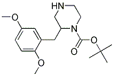 2-(2,5-DIMETHOXY-BENZYL)-PIPERAZINE-1-CARBOXYLIC ACID TERT-BUTYL ESTER 结构式