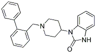 1-[1-(BIPHENYL-2-YLMETHYL)PIPERIDIN-4-YL]-1,3-DIHYDRO-2H-BENZIMIDAZOL-2-ONE 结构式