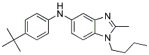 (1-BUTYL-2-METHYL-1H-BENZOIMIDAZOL-5-YL)-(4-TERT-BUTYL-PHENYL)-AMINE 结构式