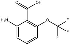 2-氨基-6-三氟甲氧基苯甲酸 结构式