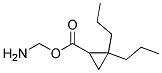 1-AMINOMETHYL-2,2-DIPROPYL-CYCLOPROPANECARBOXYLIC ACID 结构式