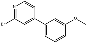 2-BROMO-4-(3-METHOXYPHENYL) PYRIDINE 结构式