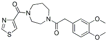 1-[(3,4-DIMETHOXYPHENYL)ACETYL]-4-(1,3-THIAZOL-4-YLCARBONYL)-1,4-DIAZEPANE 结构式