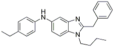 (2-BENZYL-1-BUTYL-1H-BENZOIMIDAZOL-5-YL)-(4-ETHYL-PHENYL)-AMINE 结构式