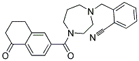 2-((4-[(5-OXO-5,6,7,8-TETRAHYDRONAPHTHALEN-2-YL)CARBONYL]-1,4-DIAZEPAN-1-YL)METHYL)BENZONITRILE 结构式