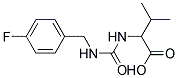 2-([[(4-FLUOROBENZYL)AMINO]CARBONYL]AMINO)-3-METHYLBUTANOIC ACID 结构式
