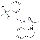 1-Acetyl-N-[2-(methylsulfonyl)benzyl]indolin-7-amine 结构式