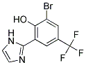 2-BROMO-6-(IMIDAZOL-2-YL)-4-TRIFLUOROMETHYLPHENOL 结构式