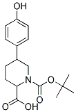 1-(TERT-BUTOXYCARBONYL)-5-(4-HYDROXYPHENYL)PIPERIDINE-2-CARBOXYLIC ACID 结构式
