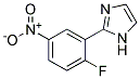 2-(2-FLUORO-5-NITRO-PHENYL)-1H-IMIDAZOLE 结构式