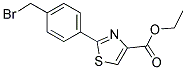 2-(4-BROMOMETHYL-PHENYL)-THIAZOLE-4-CARBOXYLIC ACID ETHYL ESTER 结构式