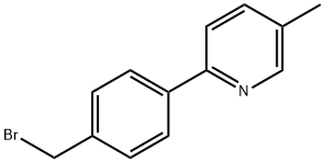 2-(4-BROMOMETHYL-PHENYL)-5-METHYL-PYRIDINE 结构式