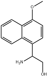 2-氨基-2-(4-甲氧基萘-1-基)乙-1-醇 结构式