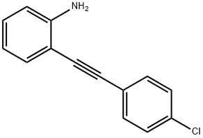 2-((4- 氯苯基)乙炔基 ) - 苯胺 结构式