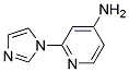 2-IMIDAZOL-1-YL-PYRIDIN-4-YLAMINE 结构式