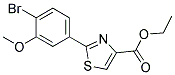 2-(4-BROMO-3-METHOXY-PHENYL)-THIAZOLE-4-CARBOXYLIC ACID ETHYL ESTER 结构式