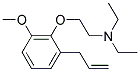 2-(2-allyl-6-methoxyphenoxy)ethyl(diethyl)amine  结构式