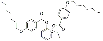 双(4-庚氧基苯甲酸)-2-乙基对苯二酯 结构式