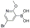 2-甲氧基-5-溴吡啶-3-硼酸 结构式