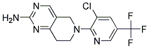 2-Amino-6-[3-chloro-5-(trifluoromethyl)pyridin-2-yl]-5,6,7,8-tetrahydropyrido[4,3-d]pyrimidine 结构式