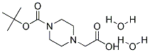 2-(1-tert-Butoxycarbonylpiperazin-4-yl)acetic acid dihydrate 结构式