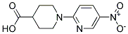 1-(5-Nitropyridin-2-yl)piperidine-4-carboxylic acid 结构式