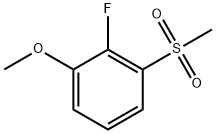 2-氟-1-甲氧基-3-(甲基磺酰基)苯 结构式