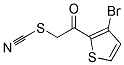 2-(3-Bromothien-2-yl)-2-oxoethyl thiocyanate 结构式