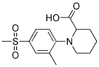 1-[2-Methyl-4-(methylsulphonyl)phenyl]piperidine-2-carboxylic acid 结构式