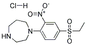 1-[4-(Ethylsulphonyl)-2-nitrophenyl]homopiperazine hydrochloride 结构式