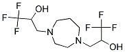 1,1,1-Trifluoro-3-[4-(3,3,3-trifluoro-2-hydroxypropyl)-1,4-diazepan-1-yl]propan-2-ol 结构式