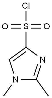 1,2-Dimethyl-1H-imidazole-4-sulphonyl chloride 结构式