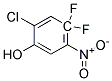 2-Chloro-4-Fluoro-5-Nitro-4-Fluorophenol 结构式