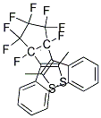 1,2-Bis(2-methylbenzo(b)thiophen-3-yl) perfluorocyclopentene 结构式