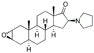 2A,3A-EPOXY-16B-(1-PYRROLIDINYL)- EPOXY-5ALPHA-ANDROSTA-17-ONE 结构式