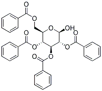 2,3,4,6-Tetra-O-benzoyl-β-D-glucopyranose 结构式