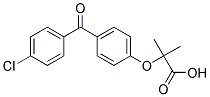 2-[4-(4-Chlorobenzoyl)-Phenoxy]-Isobutylic Acid 结构式