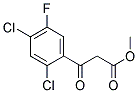 2,4-Dichloro-5-Fluorobenzoylacetic Acid Methyl Ester 结构式