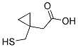 1-(Mercaptomethyl)-1-cyclopropaneacetic acid 结构式