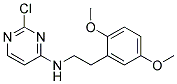 2-chloro-N-[2-(2,5-dimethoxyphenyl)ethyl]pyrimidin-4-amine 结构式