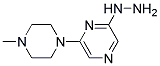 2-hydrazino-6-(4-methylpiperazin-1-yl)pyrazine 结构式