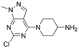 1-(6-chloro-1-methyl-1H-pyrazolo[3,4-d]pyrimidin-4-yl)piperidin-4-amine 结构式