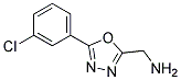 1-[5-(3-chlorophenyl)-1,3,4-oxadiazol-2-yl]methanamine 结构式