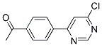 1-[4-(6-Chloro-pyrimidin-4-yl)-phenyl]-ethanone 结构式