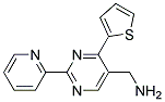 1-(2-pyridin-2-yl-4-thiophen-2-ylpyrimidin-5-yl)methanamine 结构式