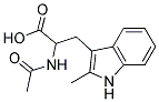 2-(acetylamino)-3-(2-methyl-1H-indol-3-yl)propanoic acid 结构式