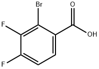 2-溴-3,4-二氟苯甲酸 结构式